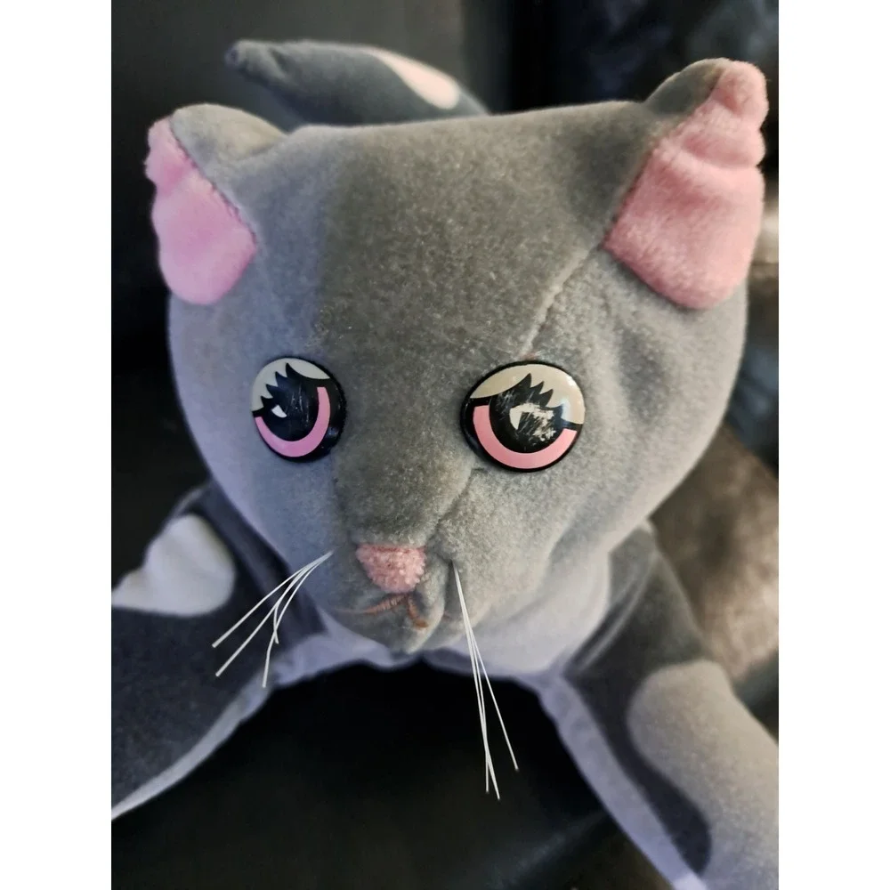 1985 Tonka Pound Pup Purries Gray Cat Kitten Plush Large Stuffed Toy Vintage Box